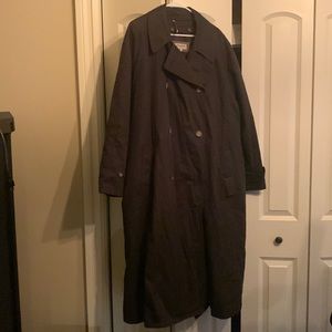 Giorgio Armani black trench coat